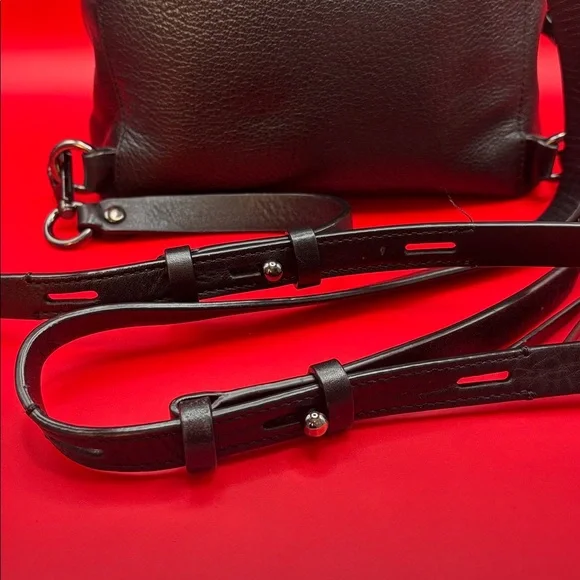 Rebecca Minkoff Emma Leopard print Backpack in black leather and Calf Hair NWOT - Picture 5 of 11